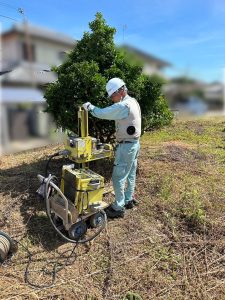 ☆一棟目始まりました～地盤調査編～☆